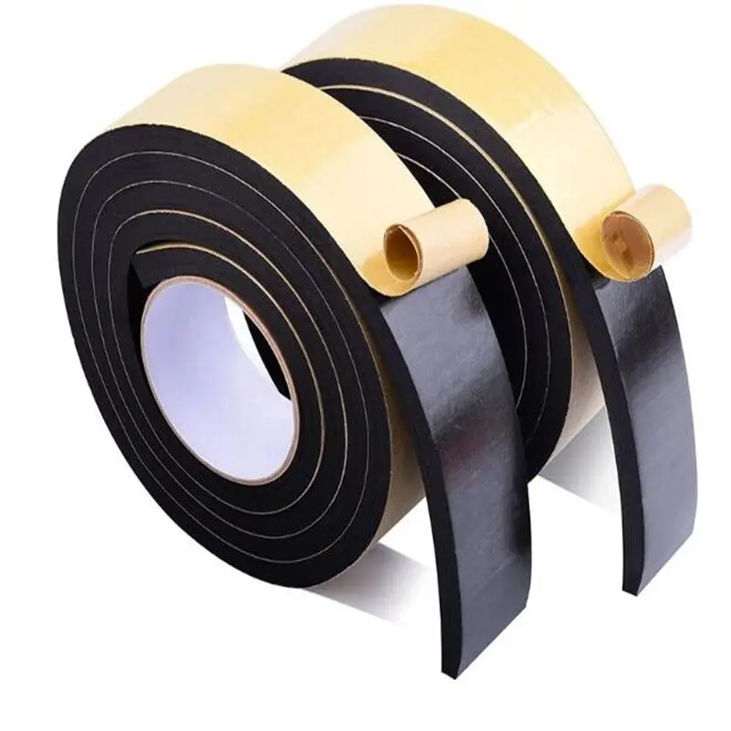 Double-sided Foam Black Coated tape Acrylic Adhesive Pe Sided Foam double sided eva foam tape jumbo roll