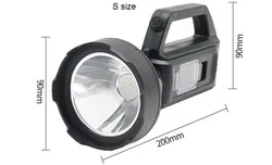 big portable solar camping emergency water explosion-proof cob led flashlight torch lamp mining hand lantern work search light