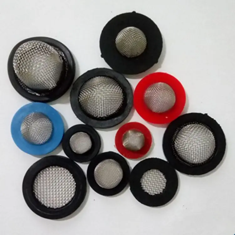 Flat Round Silicone Rubber Abrasion High Temperature Screen EPDM Metal Sanitary Gasket