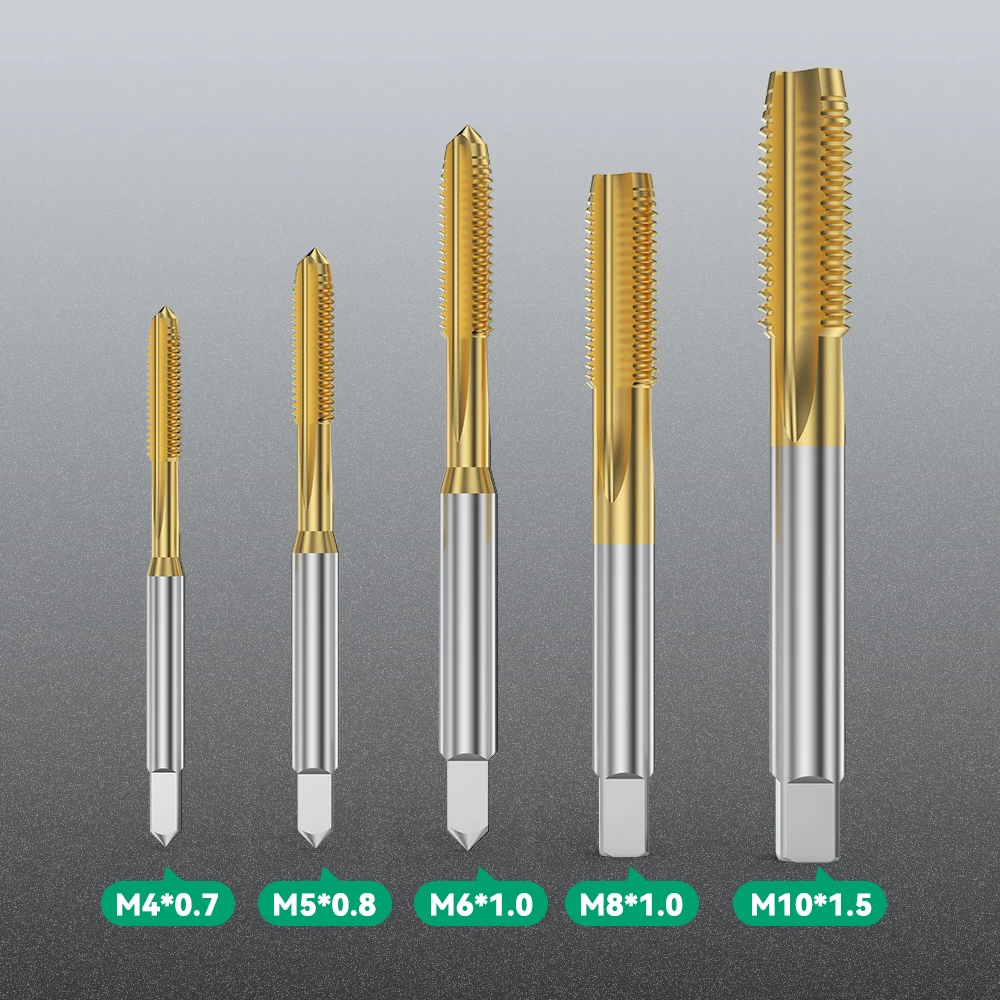 Machine-Tap-Industrial-Use Coated Straight Grooved Tap
