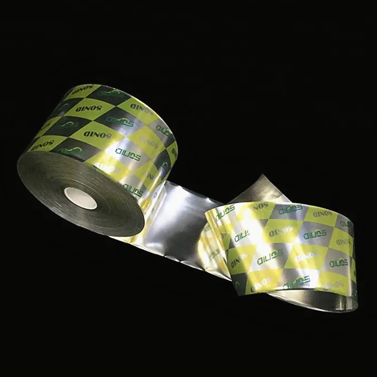 Custom logo food packaging laminating plastic snack packaging film roll for wholesale
