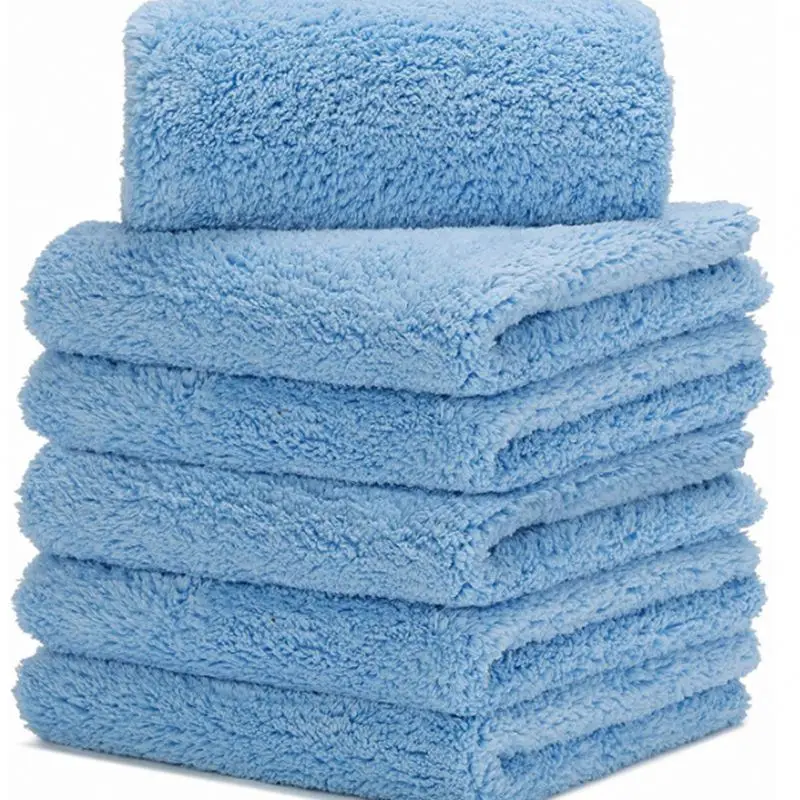 Wholesale hot sell  Cheap Price All-purpose coral fleece 30*40cm 40*60cm 40*40 cm custom logo thick Micro Fiber Car towel