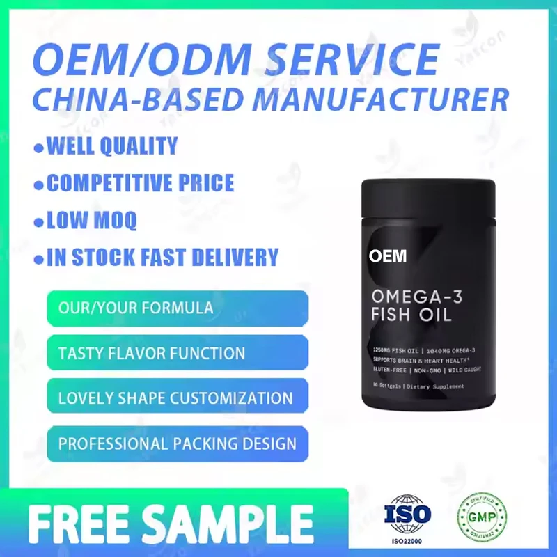 China Factory fish oil omega 3 softgel 500mg OEM ODM omega 3 chewable soft capsule