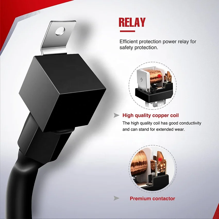 14AWG 10018W DT Connector Wiring Harness Kit - 1 Lead 12V On Off Switch Power Relay Blade Fuse for Off Road LED Work Light