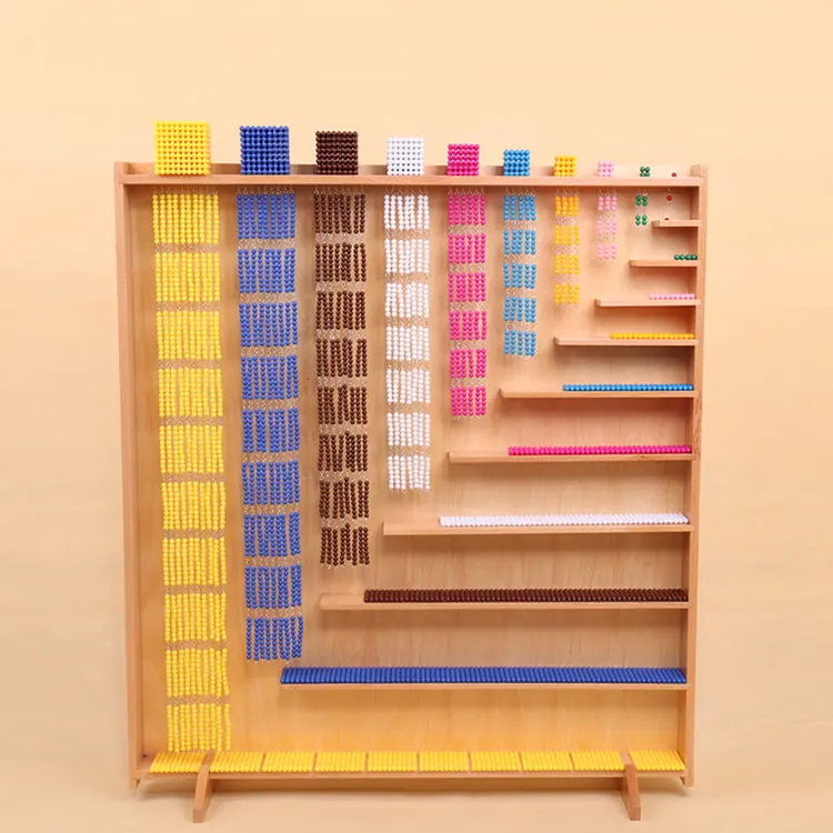 Дошкольная десятичная система, 1-1000 цифр, подсчет игр, набор игрушек, Детский обучающий материал Монтессори, математика