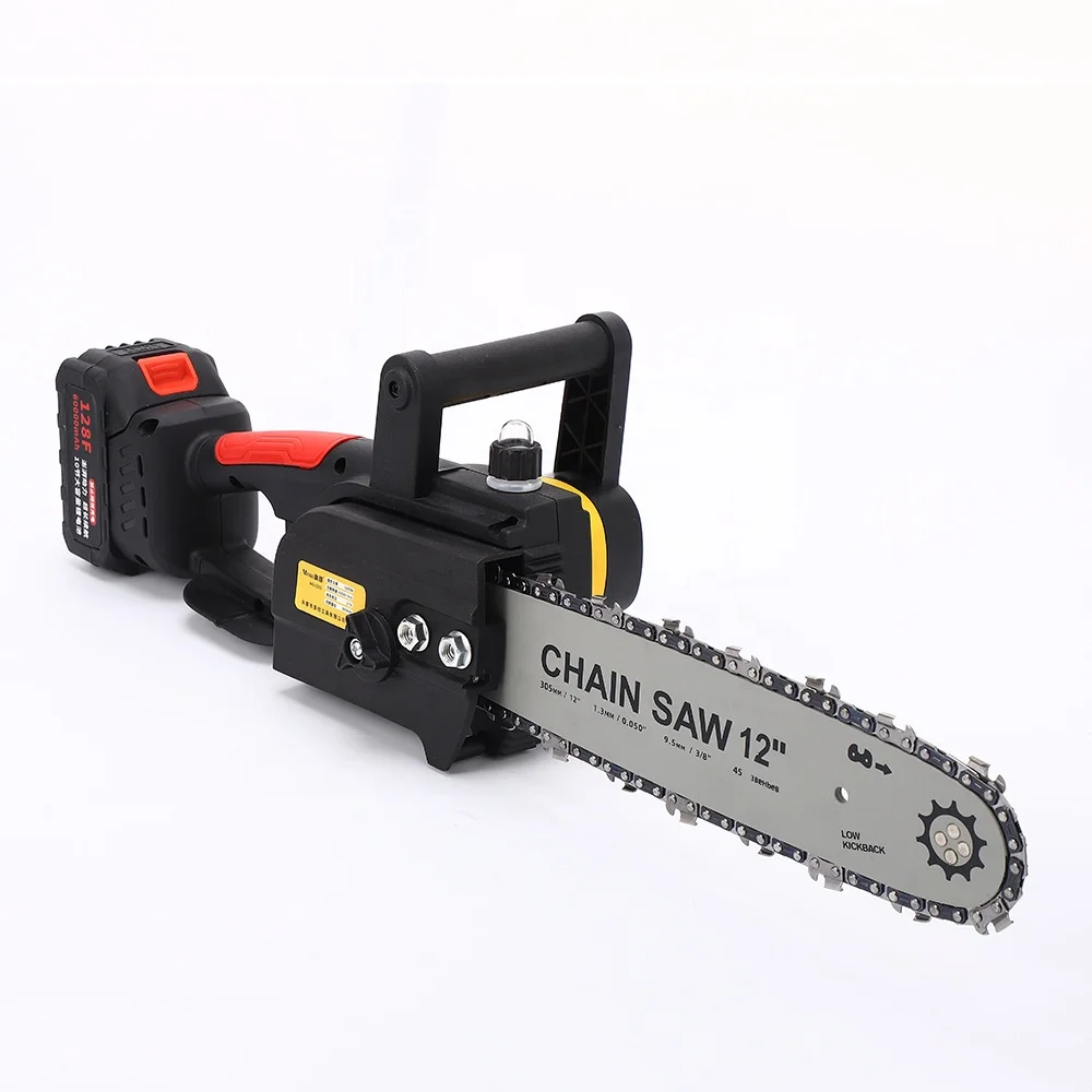 Probon hot sale 21V 12inch Electric Cordless Chainsaw Hand-held Power Tools mini Lithium Battery Chainsaw