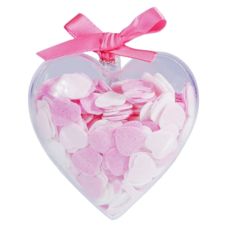 Chinese Bath Clean Scented Colorful Heart Shape Sheets Mini Paper Soap