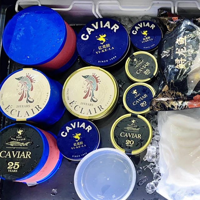 Жестяная упаковочная банка для икры белуги пищевая жестяная круглая вакуумная икра