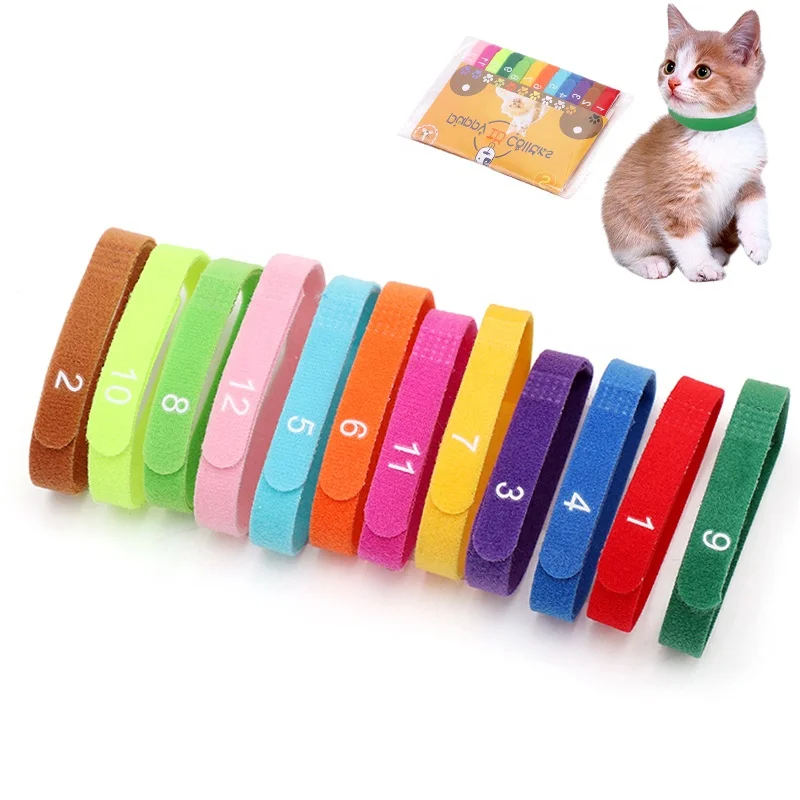 Best Selling 15 Colors Adjustable Identification Soft Fabric Puppy ID Collars for Pet Dog Cat