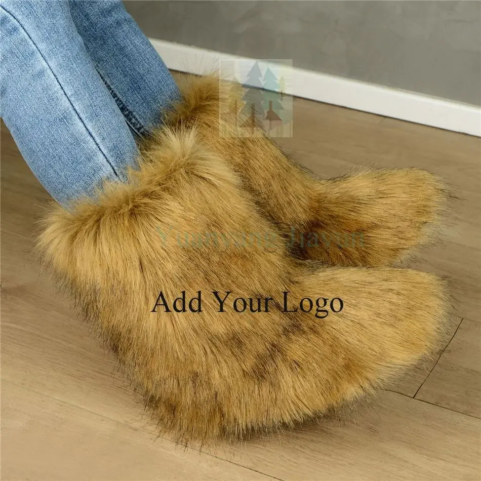 Winter Snow Boots Bling Bling for Ladies Plush,cotton Fabric Adult Winter Shoes for Women Plush Winter Boots Midi