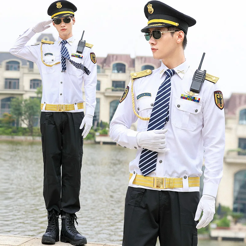 Новый дизайн, белая рубашка, дизайнерская рабочая одежда, охранная форма