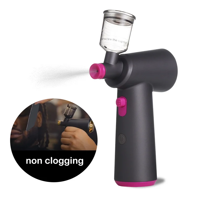 Temporary Hair color Spray NEW Airbrush Mini Compressor Air Brush Barberology Spray