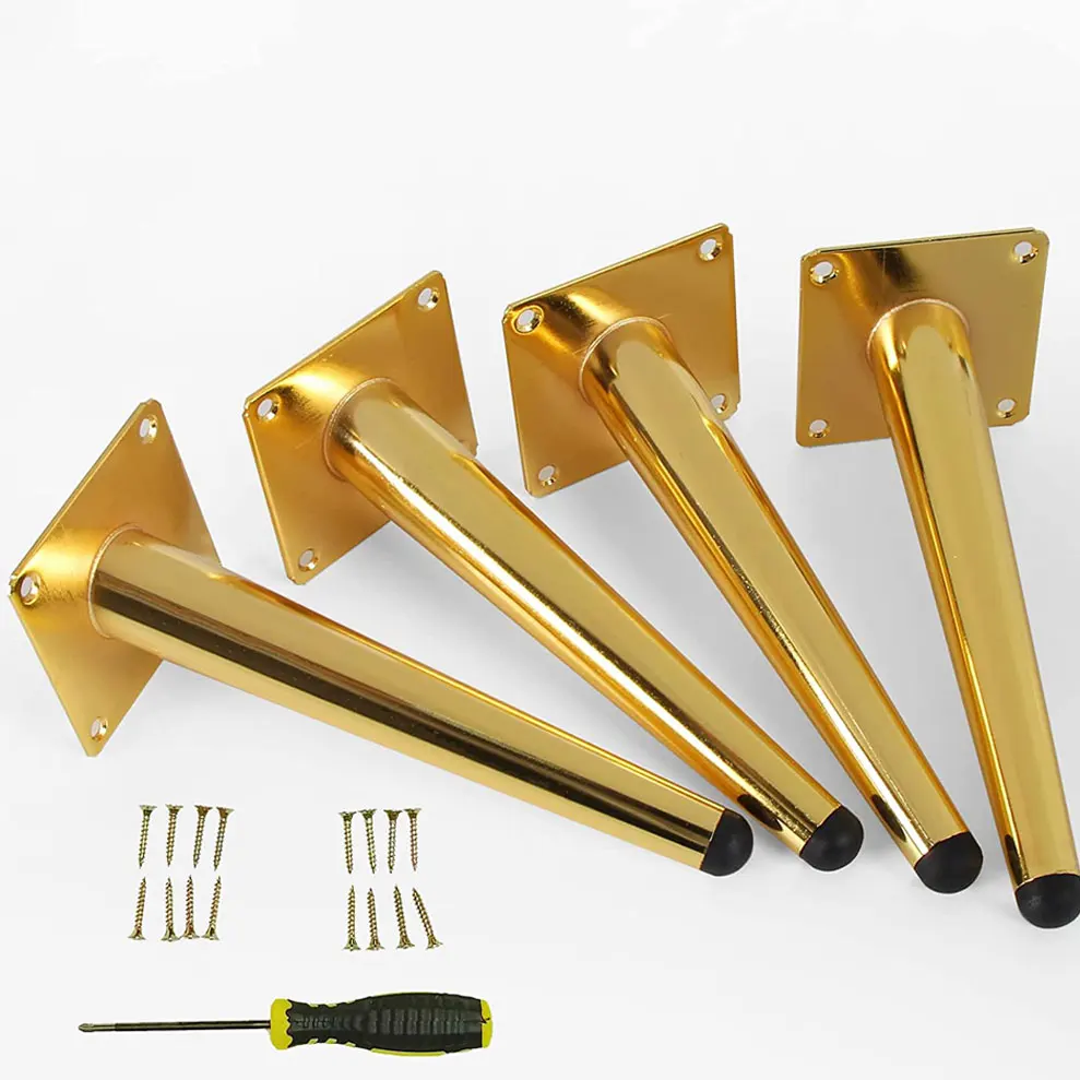 Top grade factory price premium tapered sofa feet black sofa legs for furniture