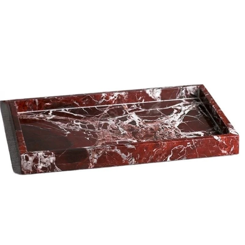 stonekocc 13 Colors Bonding 30x20x3cm Luxury Jade Onyx Travertine Storage Box Natural Marble Stone Catchall Tray Storage Dis
