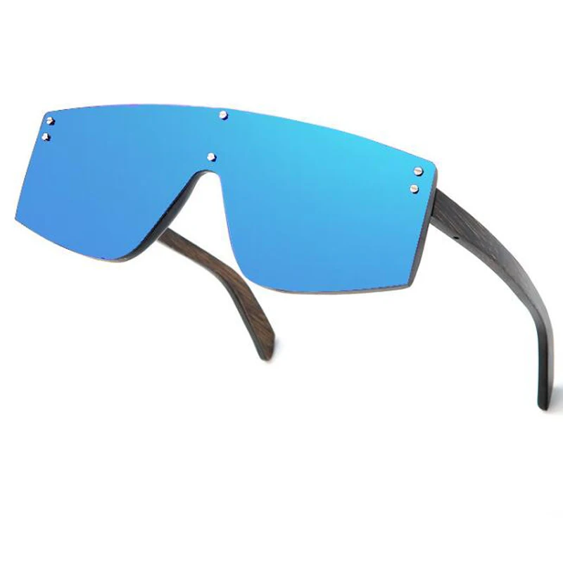 Big Frame Sunglasses Hut Beach Sun Glasses Street Bamboo Wooden Cycling Glasses