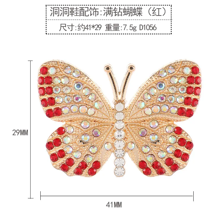 2023 DIY Hot sale high-class metal with diamonds croc shoe charms decoration accessories for acrylic diamond flat back charms