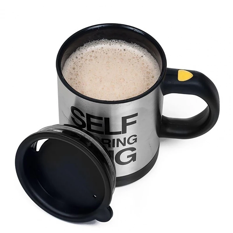 Automatic stirring coffee cup