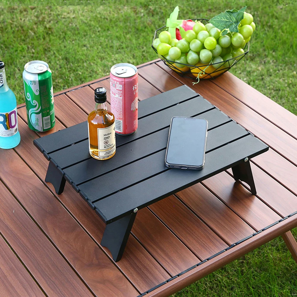 Outdoor Camping Picnic Beach Solid Foldable Kitchen Living Room Exterior Gym Use Portable Lightweight Aluminum Folding Table