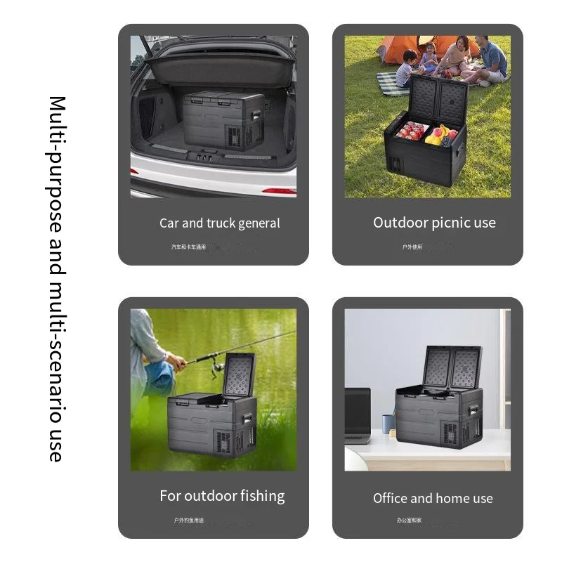 Dual zone compressor car refrigerator 35L freezer refrigeration zone control portable compressor freezer refrigerator