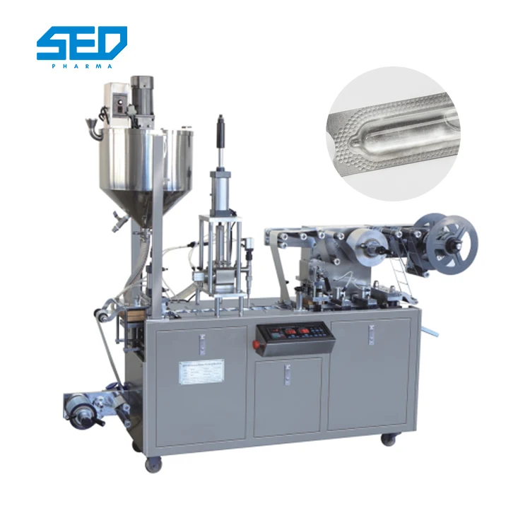 Laboratory Small Alu Alu Jam Chocolates Blister Packing Machine For Capsule Tablet