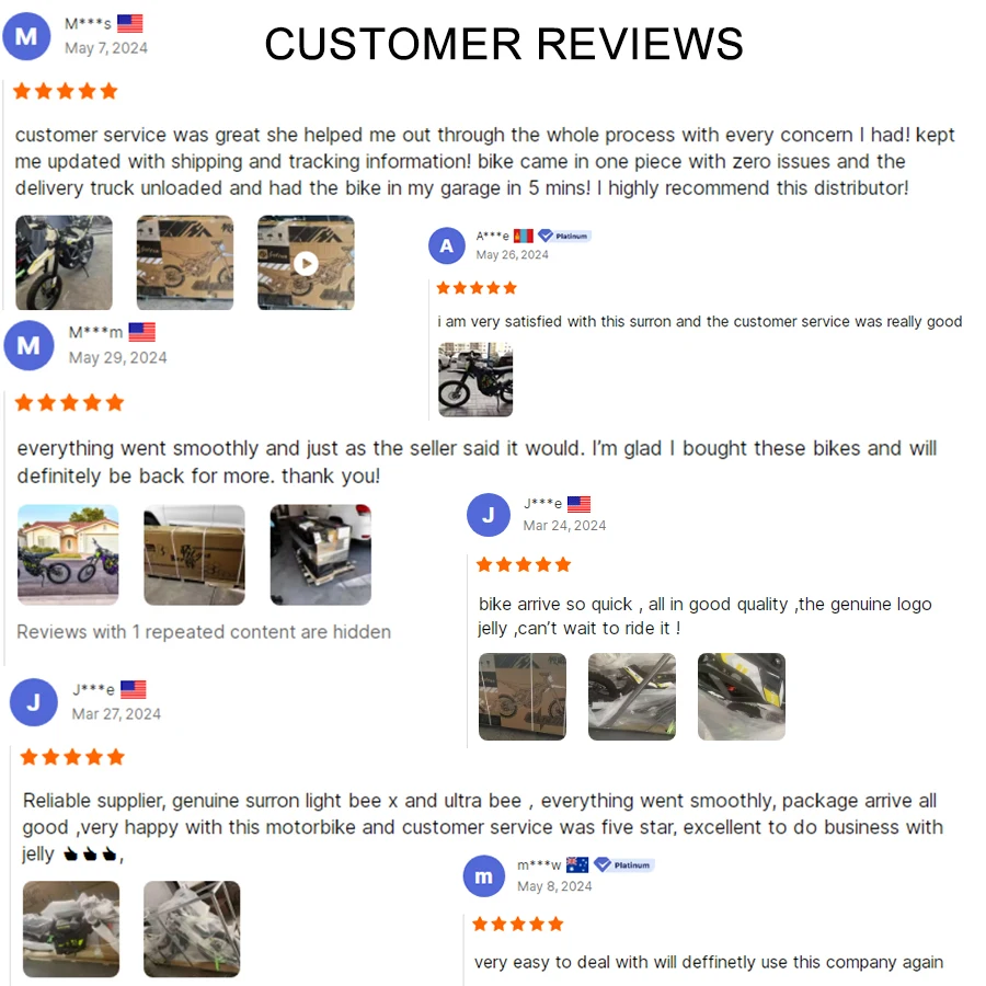 Stock 2024 Surron Ultra Bee 12.5KW Electric Dirt Bike Orginal Sur Ron Off Road Ebike Motocross Motorcycle