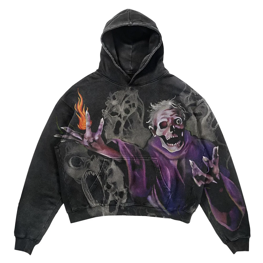 Edgy Aesthetic Logo Added Street Wear Fashion Alter Native Punk  Style Custom Clothing Brand Hoodies For unisex Teens