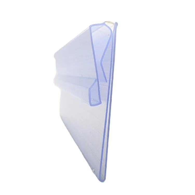 Supermarket shelf label holder transparent extrude PVC price display label holder of supermarket shelves