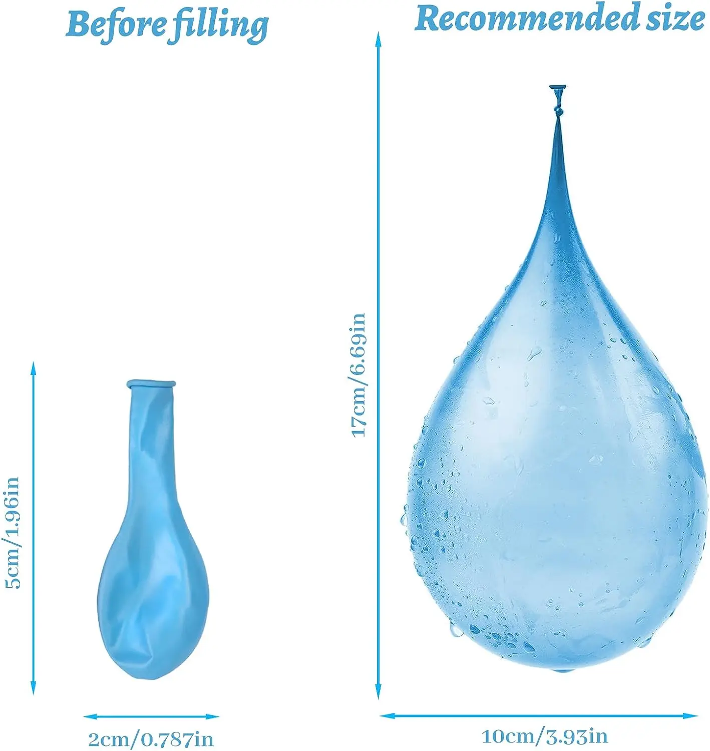 top quality water bombs rubber latex balloon factory 3 inch water balloon