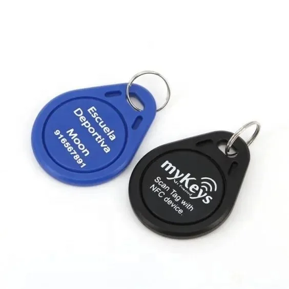 Good quality 125KHz&13.56MHz ABS Key Tag Chip RFID Keychain NFC Rewritable Key Fob