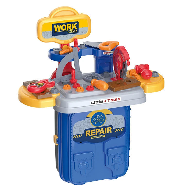 36 PCS  Hot 3 in 1   backpack  Selling Kids Home Educational Construction Repair Box Toy Tool Play Set