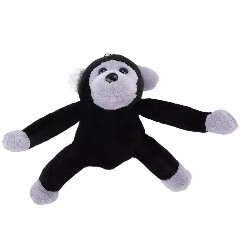 Chimpanzee Gibbon Monkey Plush Doll Keychain Cotton Bag Pendant Accessories
