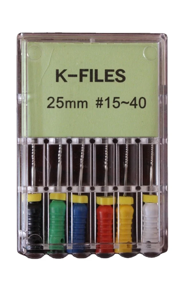 Dental Endodontic K Files Root Canal Endodontics File Stainless Steel Hand Use Endo  K-Files