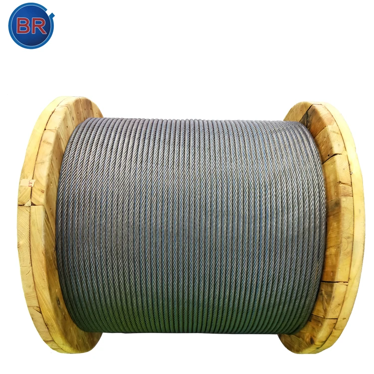Manufacturers BS 302 Standard High Carbon 8*19S Steel Wire Rope For Elevator 12mm 16mm