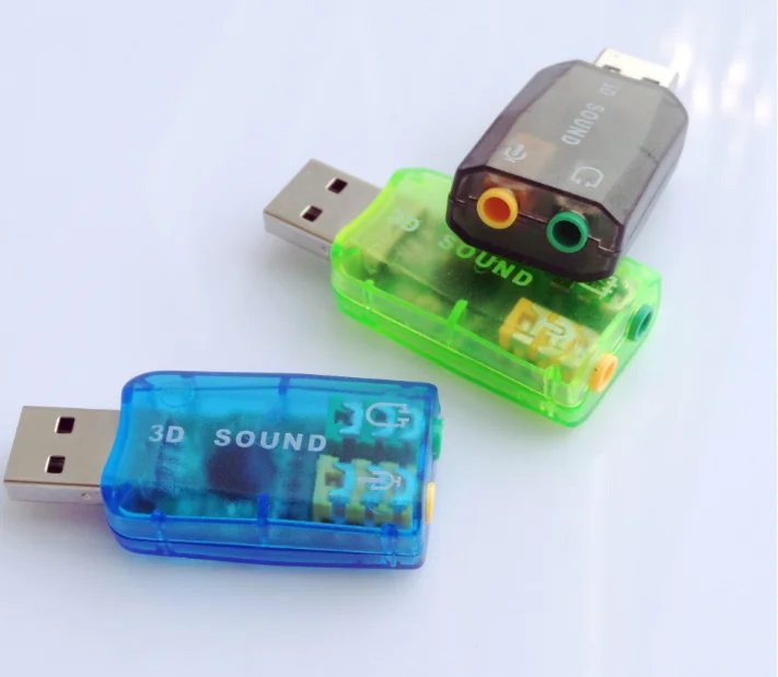 Высокопроизводительный чип USB 2 0 Звуковая карта внешняя 5 1 канальная 3D микрофон динамик виртуальный аудио ПК