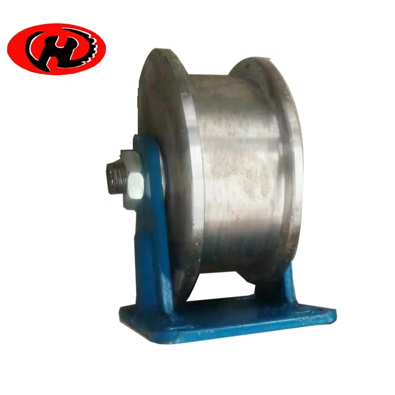 OEM heavy loading T-shape steel  track roller wheel  single flange track roller wheels