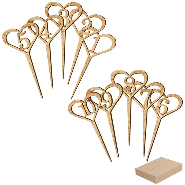 Деревянные Свадебные цифры