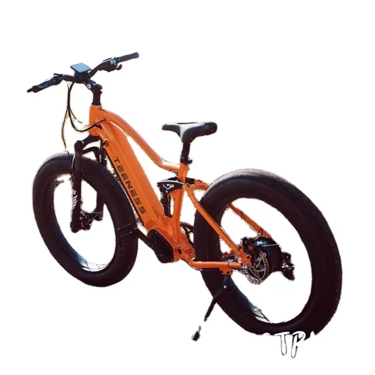 Высококачественный электрический велосипед с толстыми шинами Электрический горный полная подвеска толстые шины для снежного электрического велосипеда 500 Вт