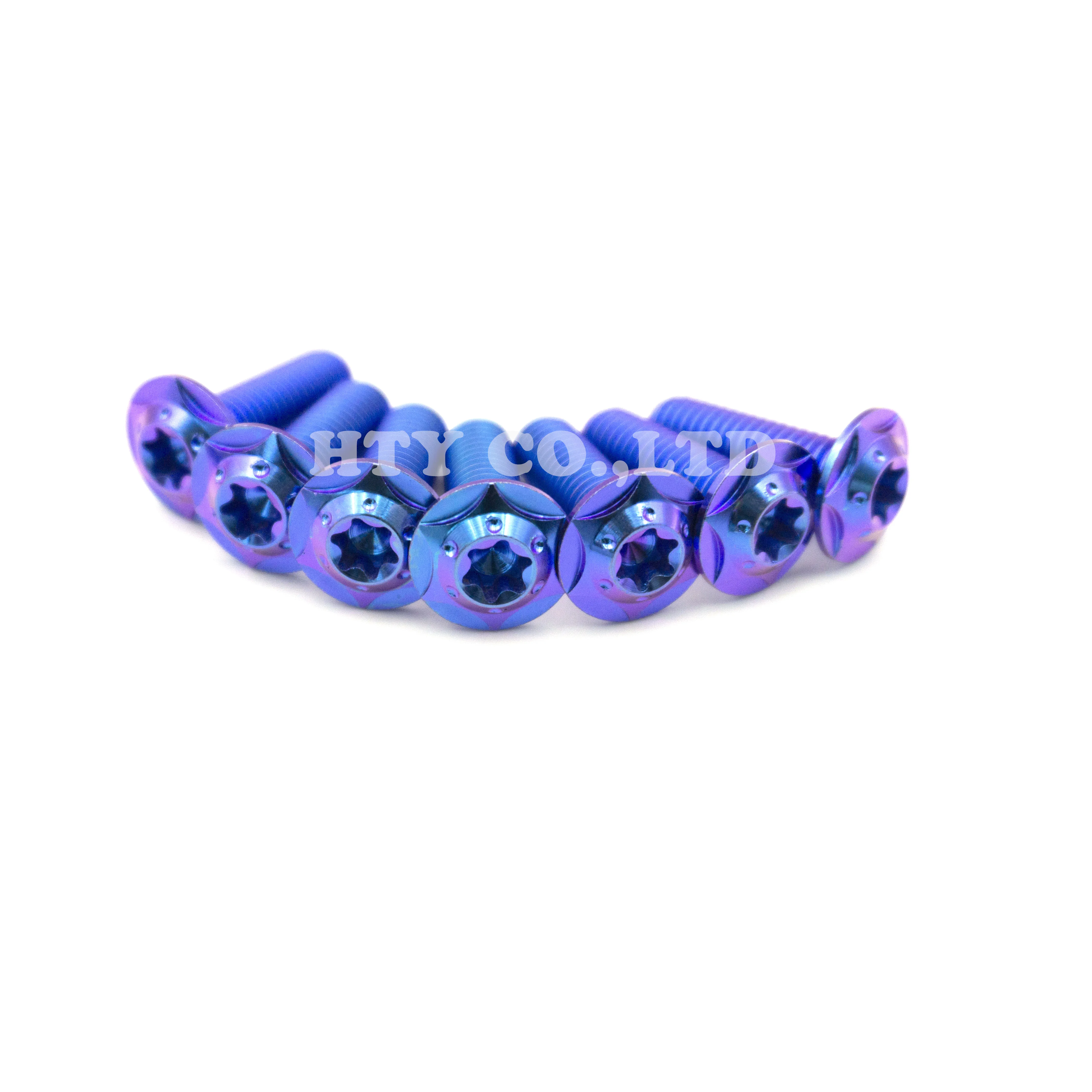 M8*25 d16h3.5 torx head hot forged  Titanium brake disc  Bolts single-layer milled Titanium Bolts Motorcycle Modified