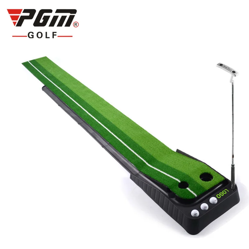 
PGM 2.5M/3M golf putting mat putting trainers golf mats with Automatic ball return track & barrier  (62405810896)