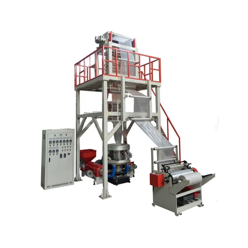 plastic garbage bag film blowing extruder machine