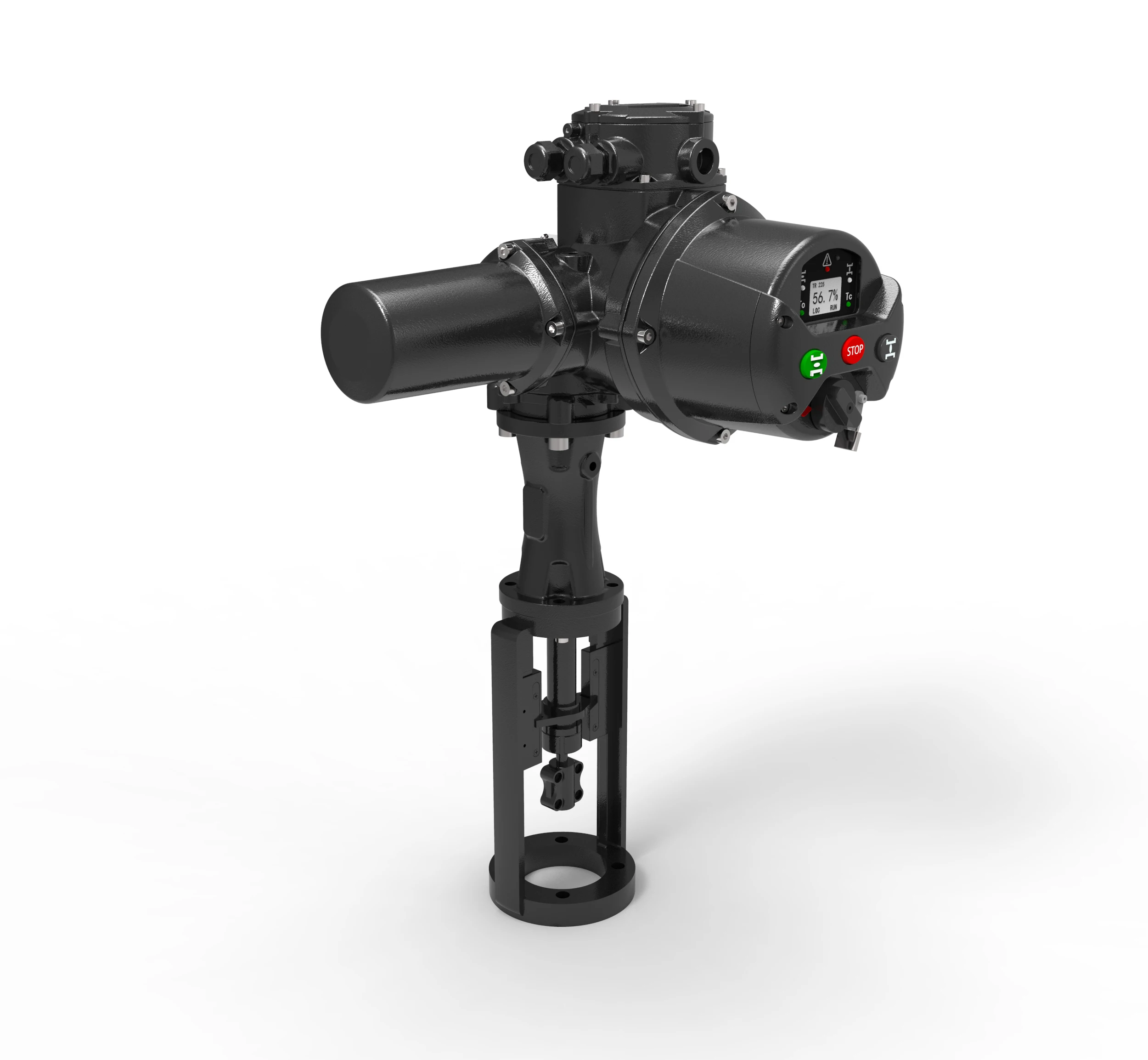 Intelligent multi turn actuators with thrust unit for globe valve and adjusting valve 30vac