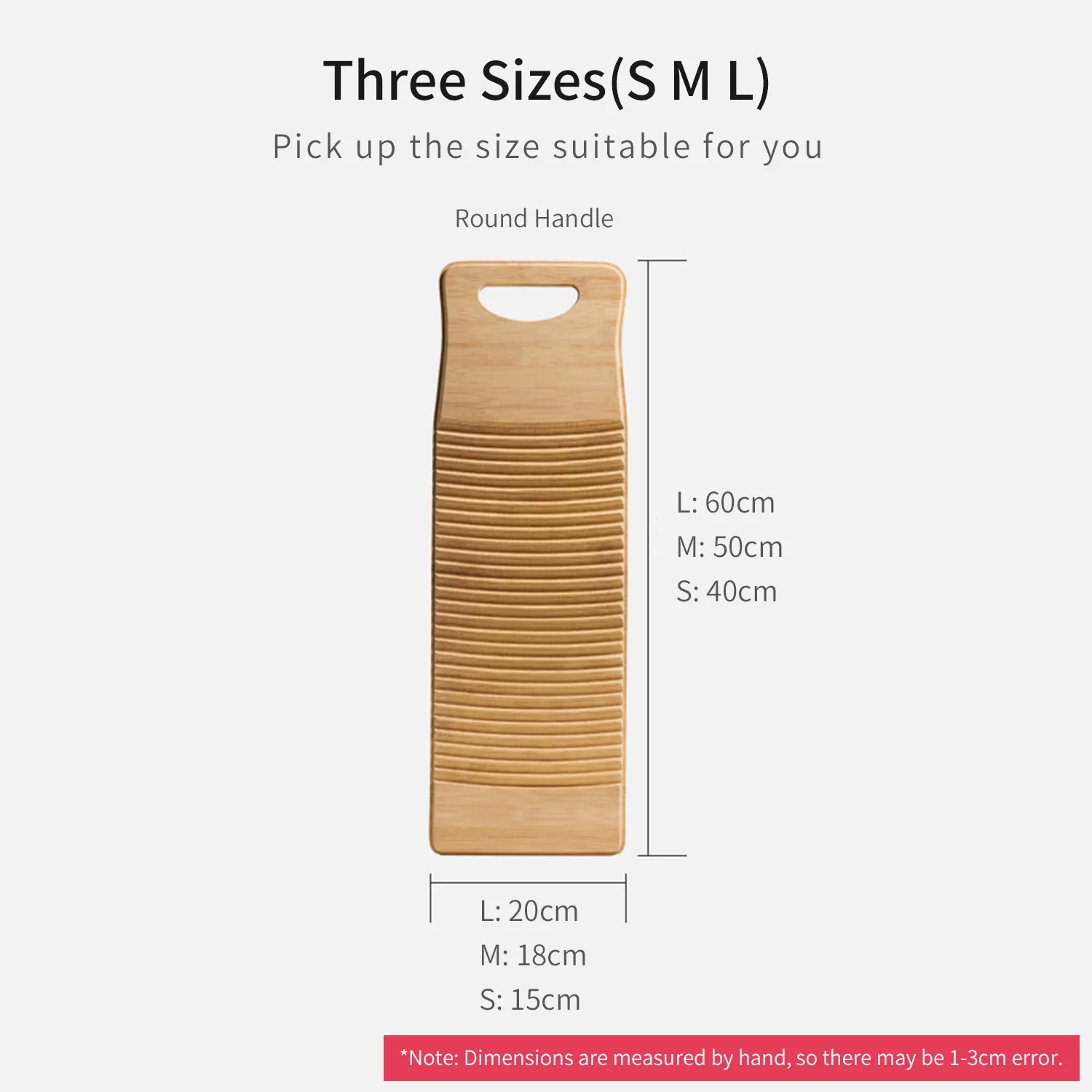 Rectangle Wood Washboard for Laundry Thicken Washing Board Portable Clothes Cleaning Tools Antislip