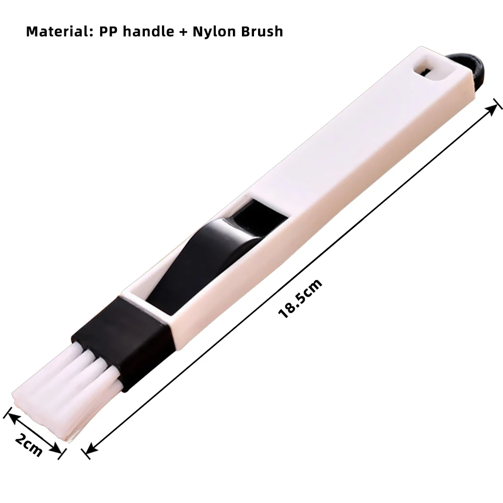 Multipurpose Window Door Keyboard Cleaning Brush Cleaner+Dustpan 2 In 1 Tool Black Blue Color Window Brush