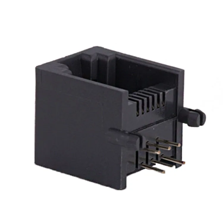 Rj-45 гнездовой разъем 6 контактный разъем сетевого интерфейса пластиковый установленный Pcb Rj11 разъем 6P6C Rj45 разъем