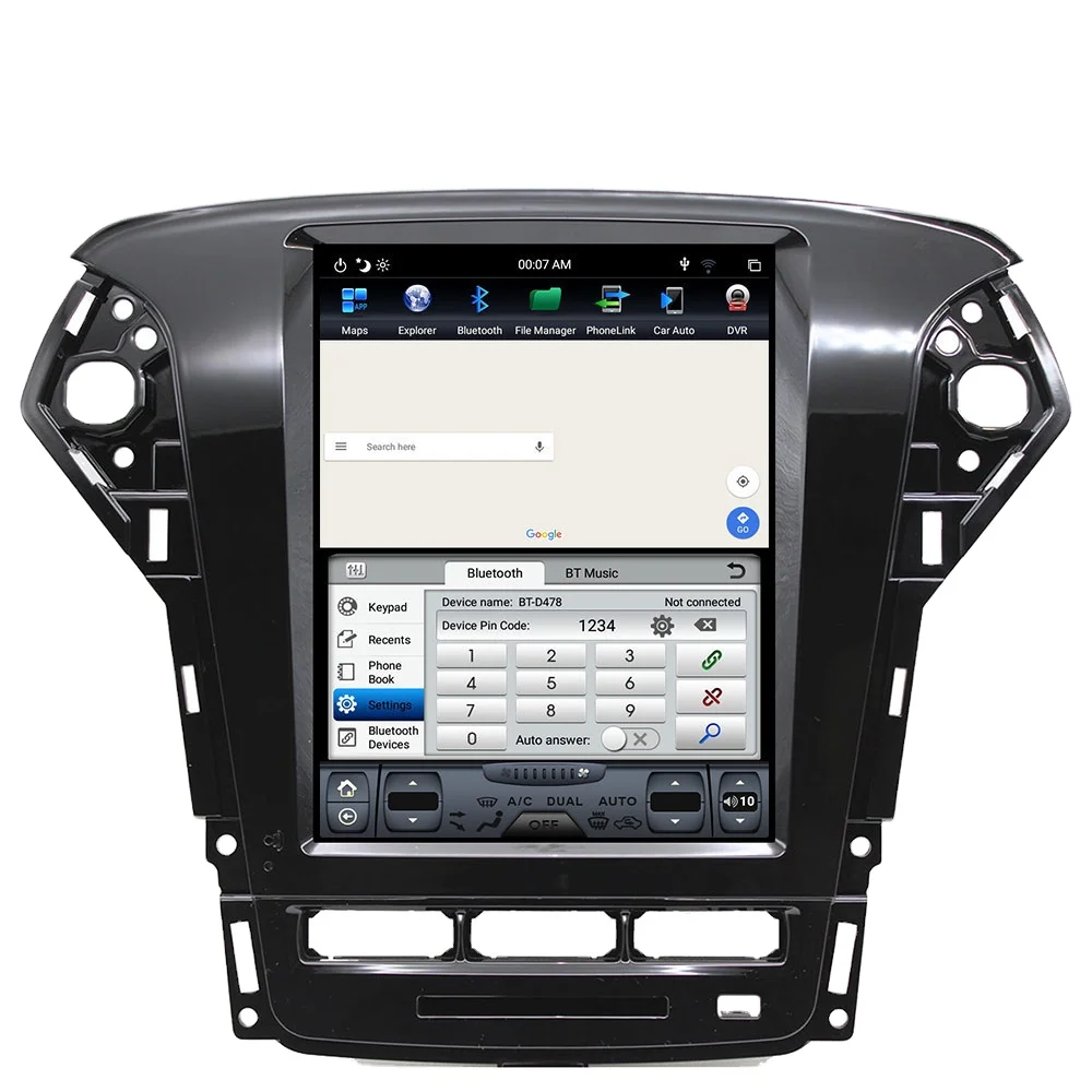 Автомобильная аудиосистема с вертикальным экраном для Ford Mondeo MK4 2011-2013 Android автомобильный плеер IPS DSP 4G LTE мультимедиа