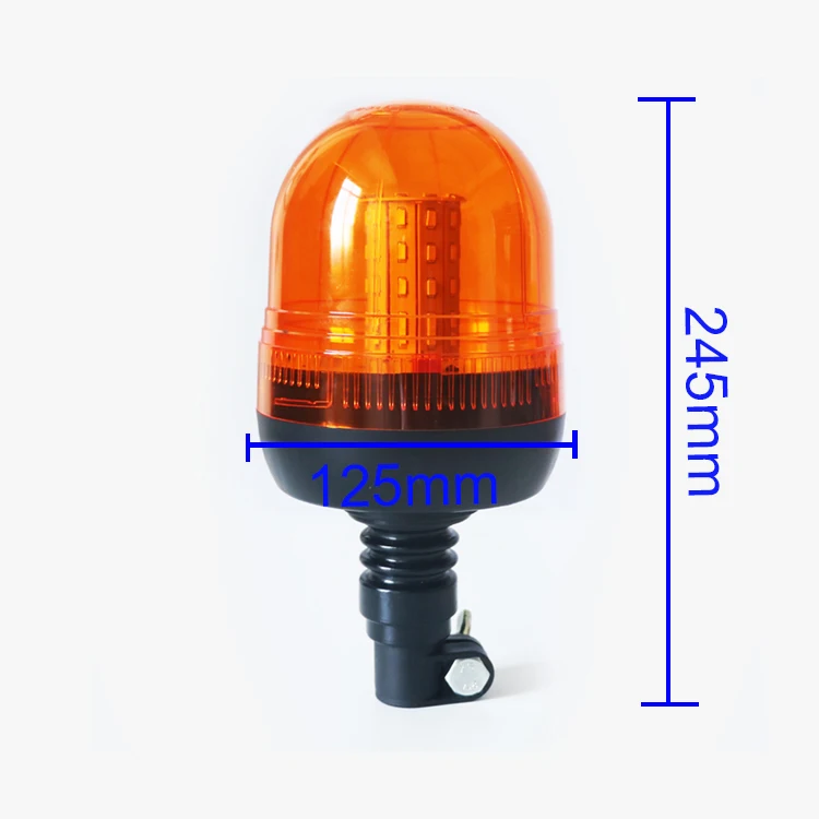 KM182AL 40W pole mount super bright led flashing strobe amber beacon tower warning light for truck tractor