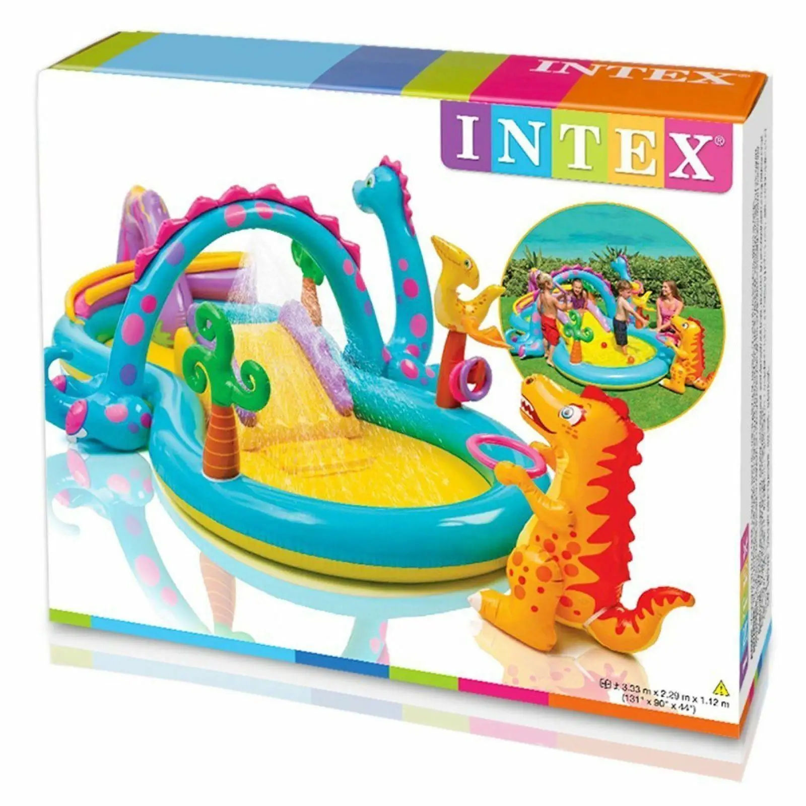 Intex 57135 Dinoland Play Center Outdoor Garden Paddling Pool Inflatable Kids Swimming outdoor pool inflatable animal toy