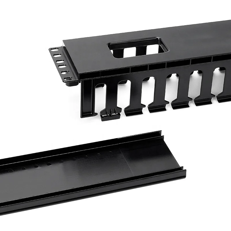 1U 12port 24port plastic cable management cable manager