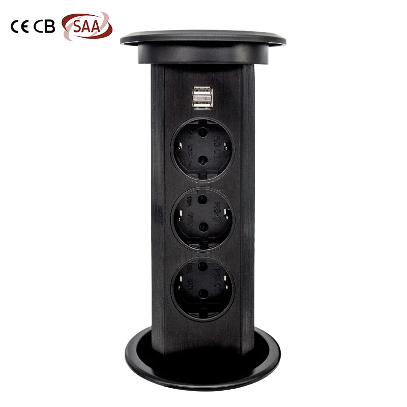 auto retractable power strip pop up plug eu tomada retrtil
