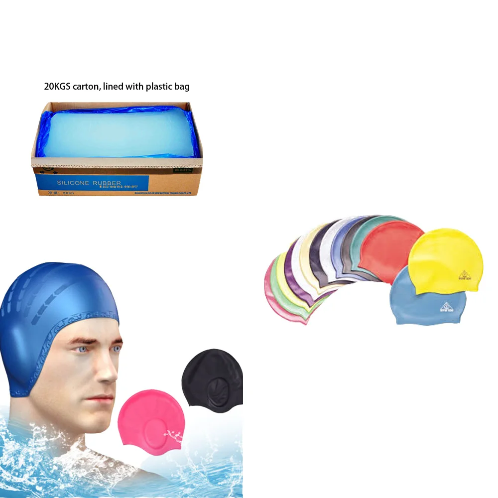 Free Sample High Strength Good processing performance HTV Silicone Rubber For Swimmer
